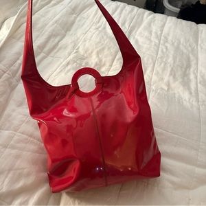 Rare Celine Red Patent Tote Bag